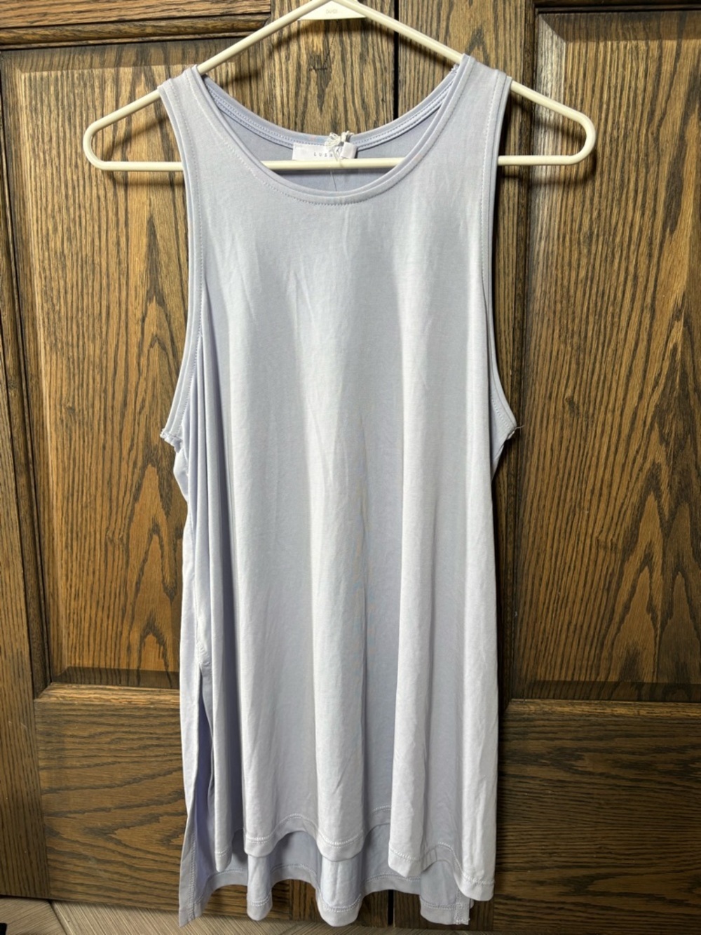 Lush Pastel Lavender High Neck Swing Tank